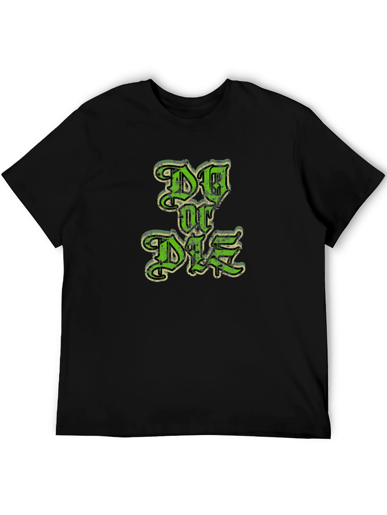 Do or Die Graphic Print Black T-Shirt
