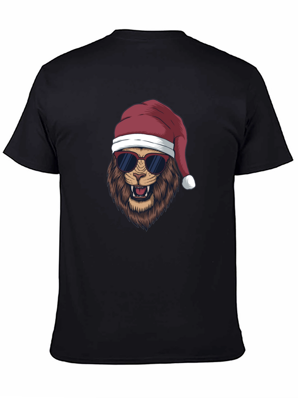 Cool Lion Christmas T-Shirt - Holiday Style