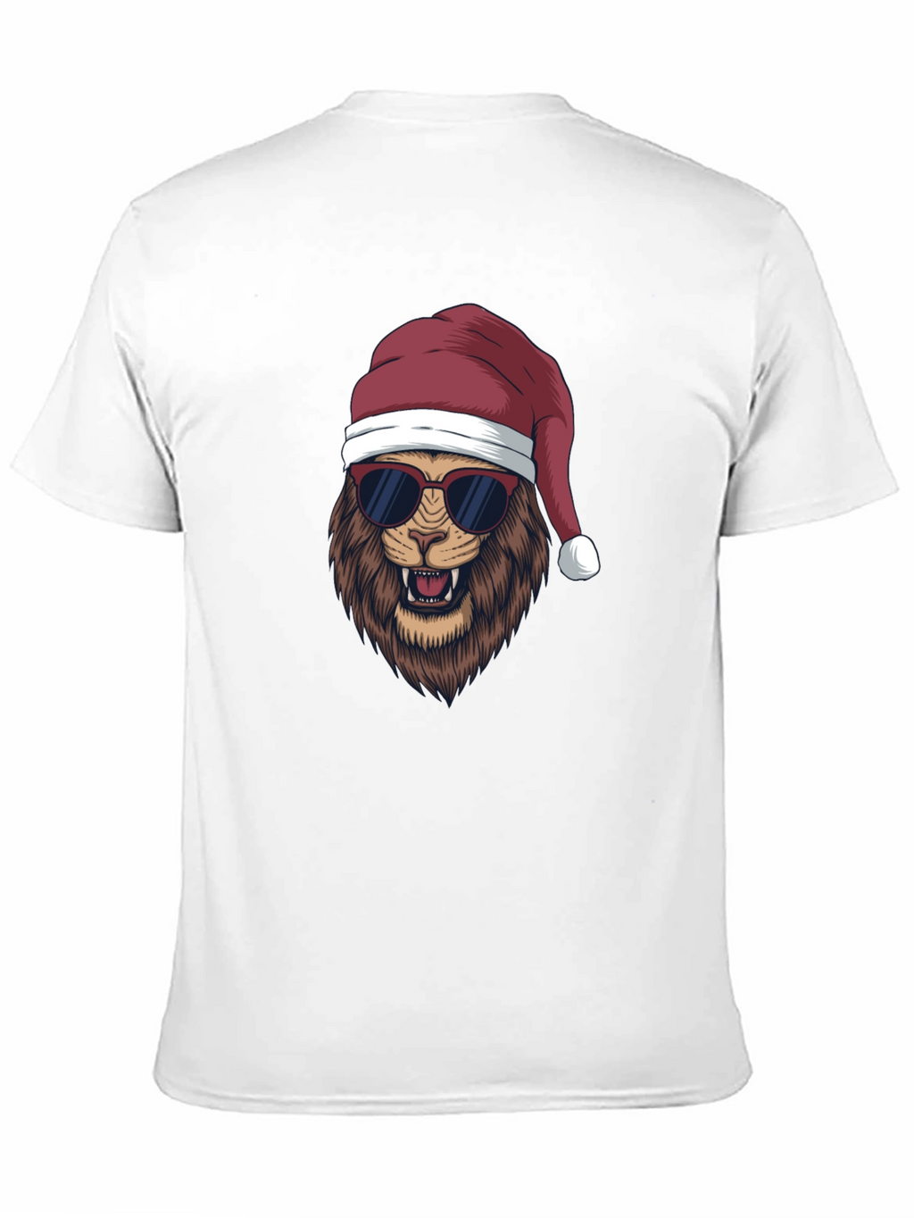 Cool Lion Christmas T-Shirt - Holiday Style