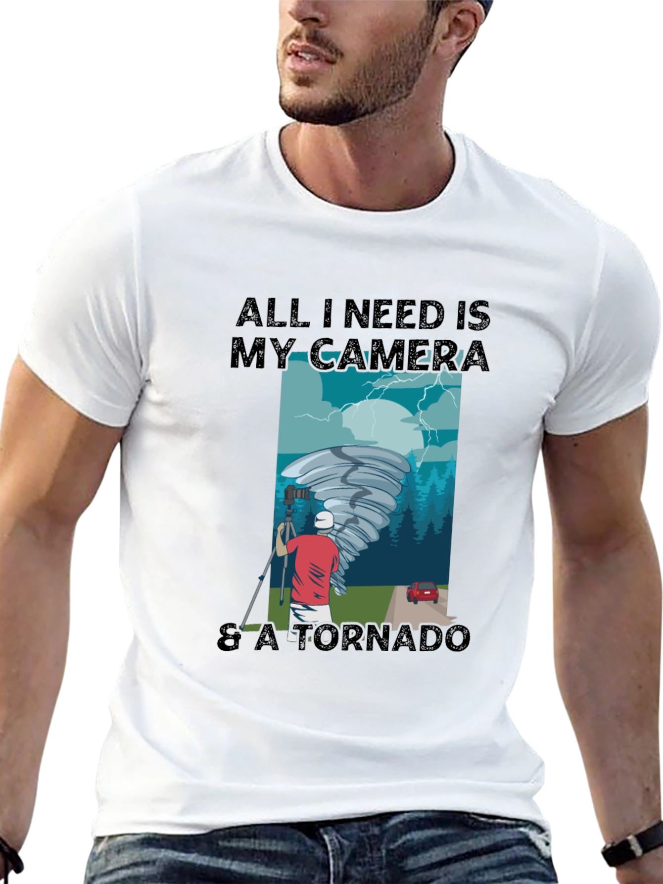 Photographer Tornado Chaser Graphic Tee