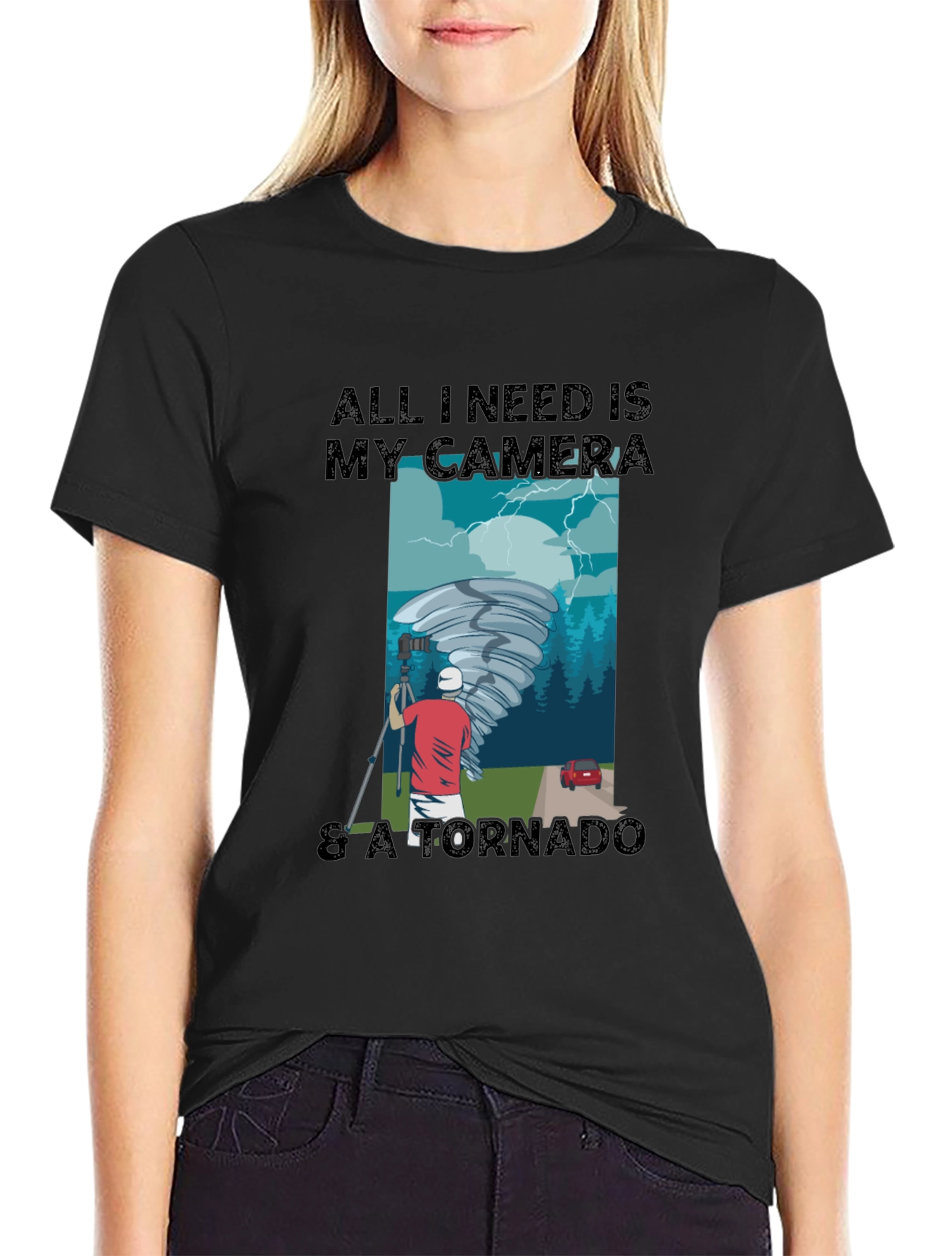 Photographer Tornado Chaser Graphic Tee