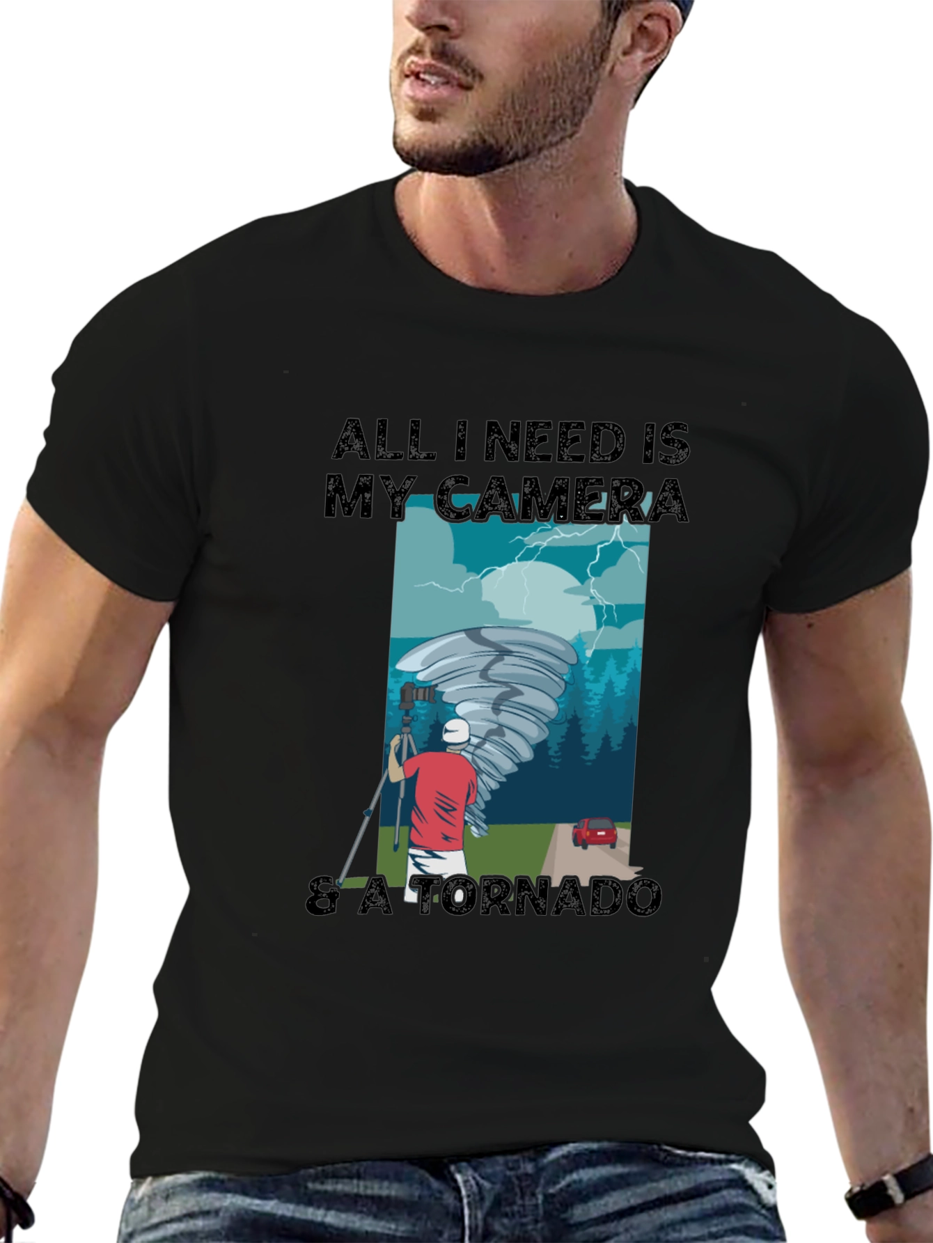 Photographer Tornado Chaser Graphic Tee