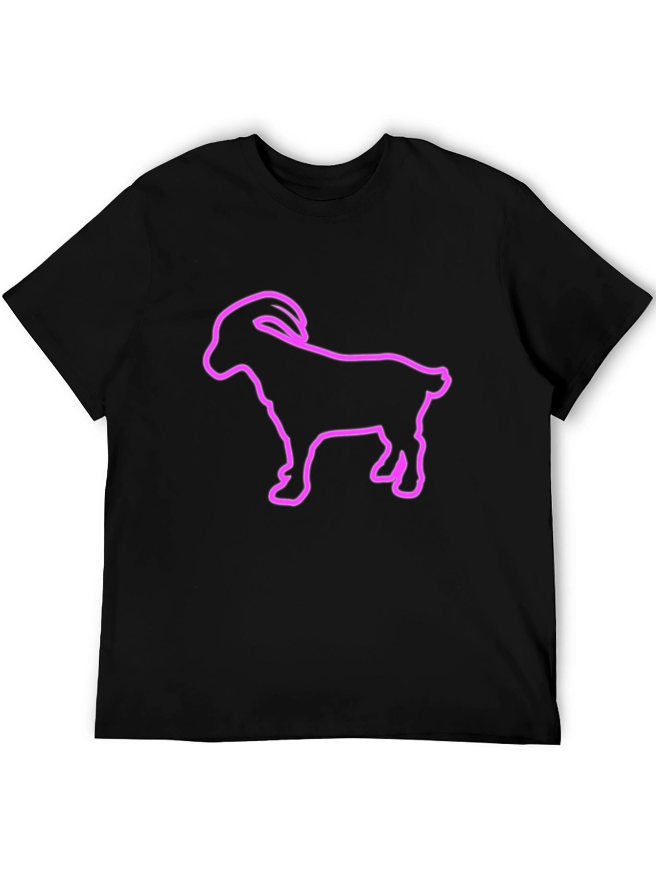 Goat Outline Graphic T-Shirt