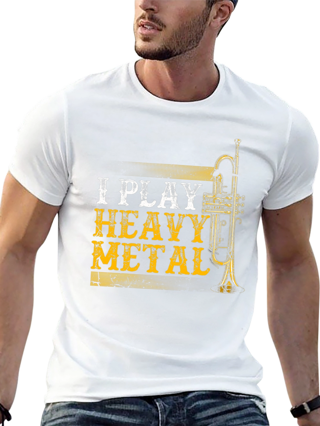I Play Heavy Metal Trumpet Player T-Shirt