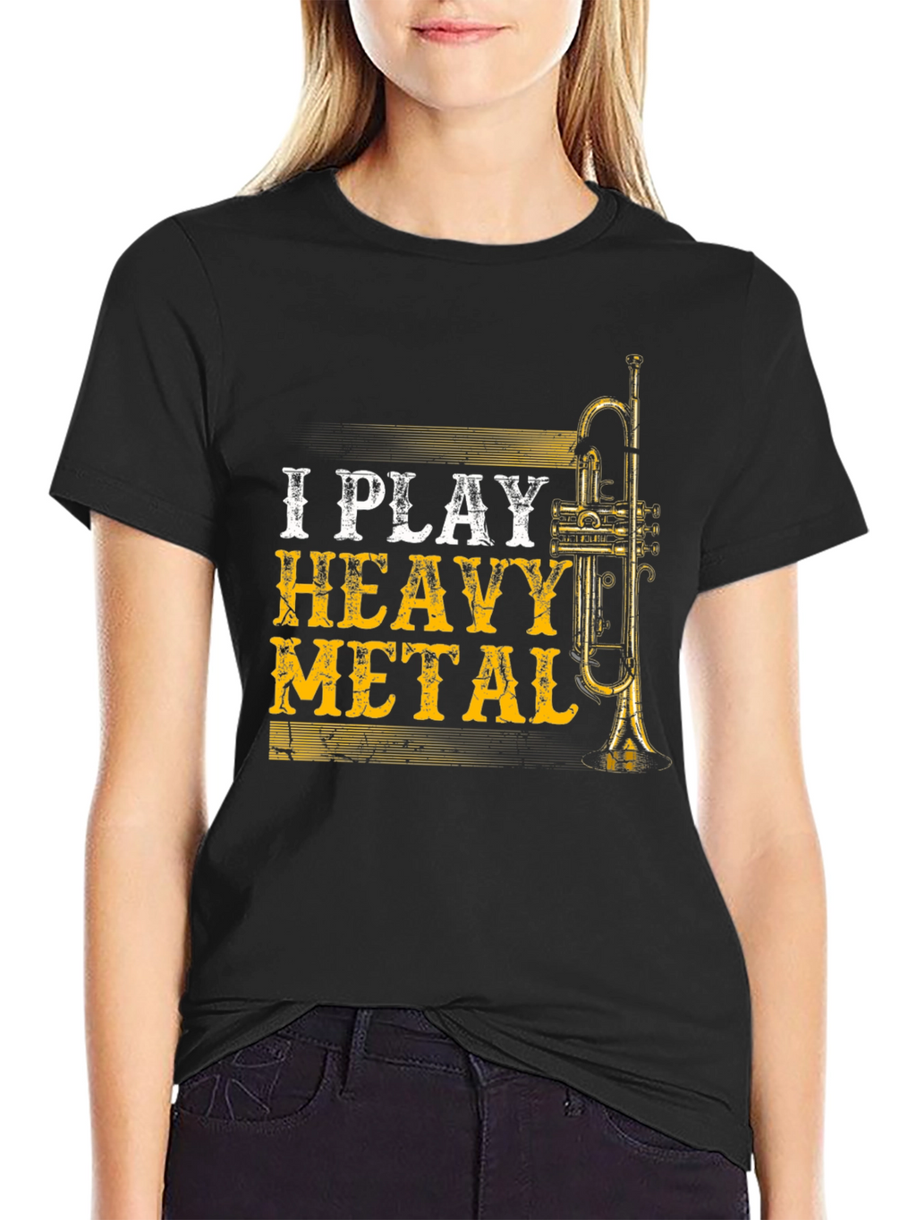 I Play Heavy Metal Trumpet Player T-Shirt