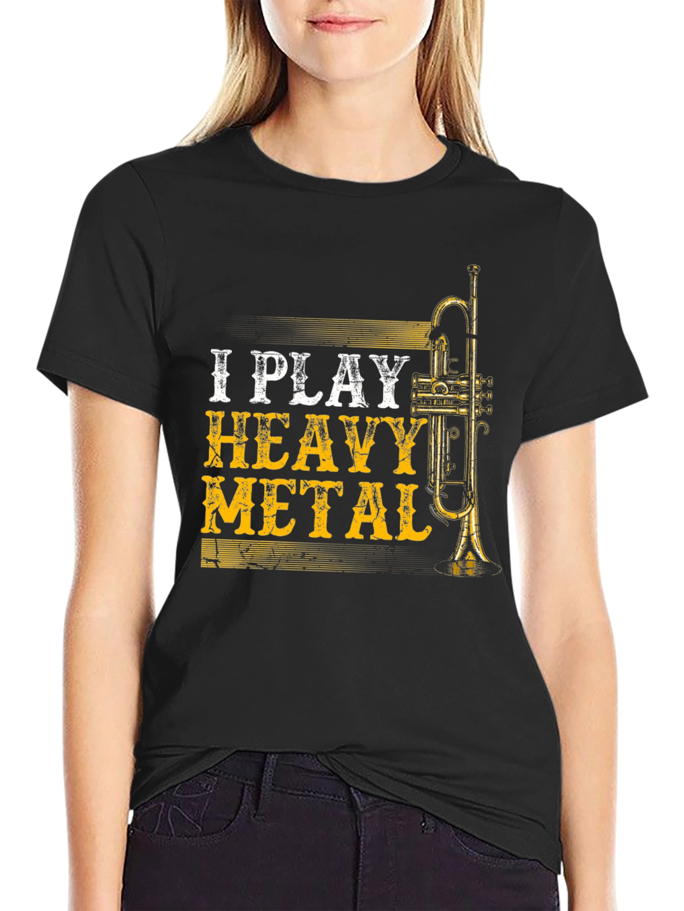 I Play Heavy Metal Trumpet Player T-Shirt