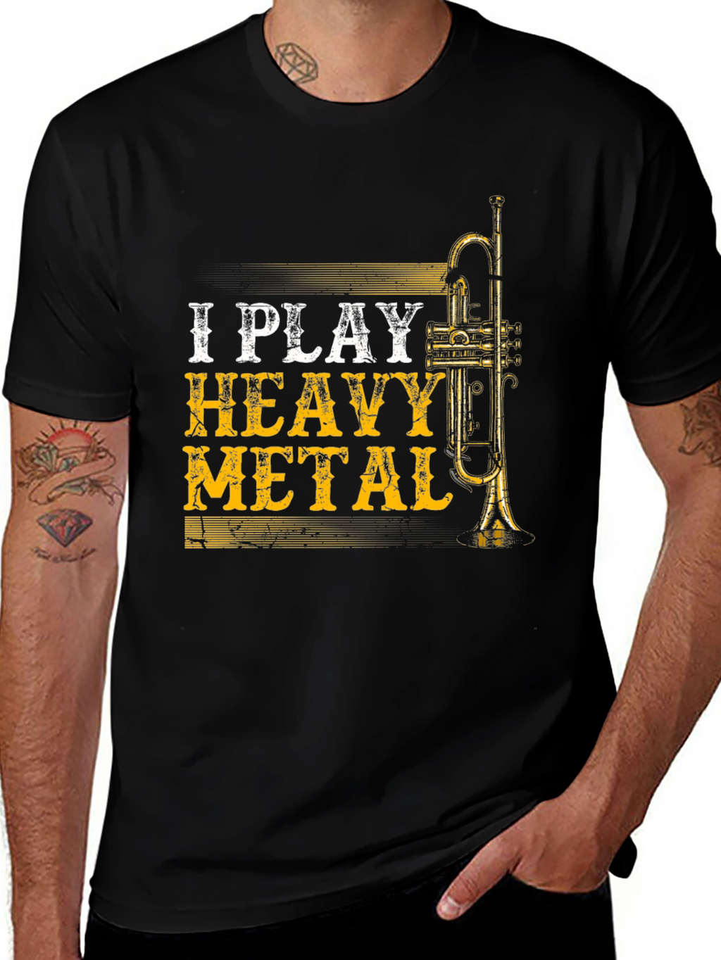 I Play Heavy Metal Trumpet Player T-Shirt