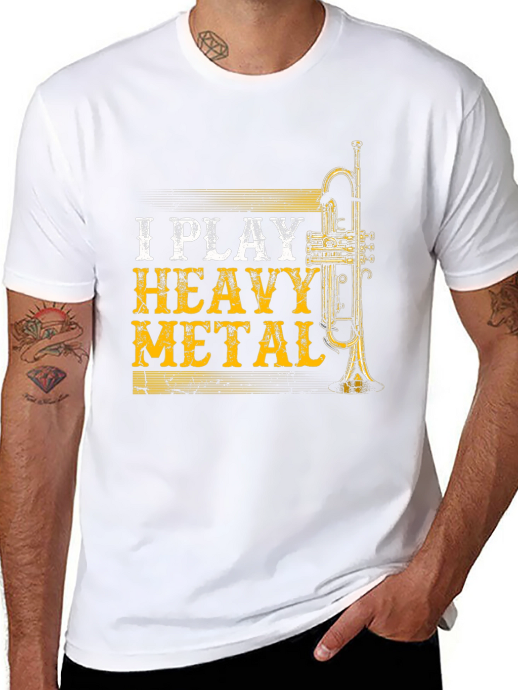 I Play Heavy Metal Trumpet Player T-Shirt