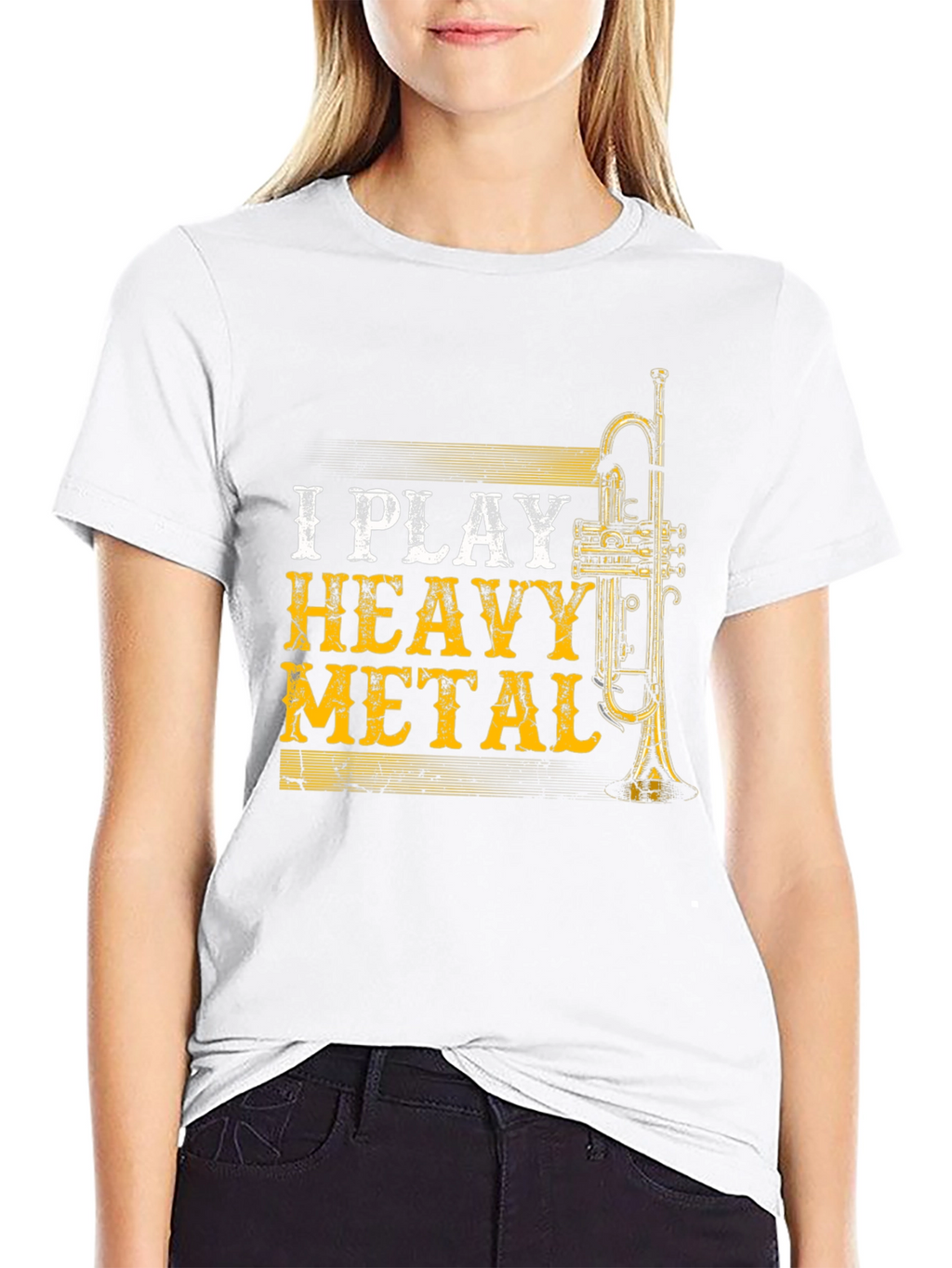 I Play Heavy Metal Trumpet Player T-Shirt