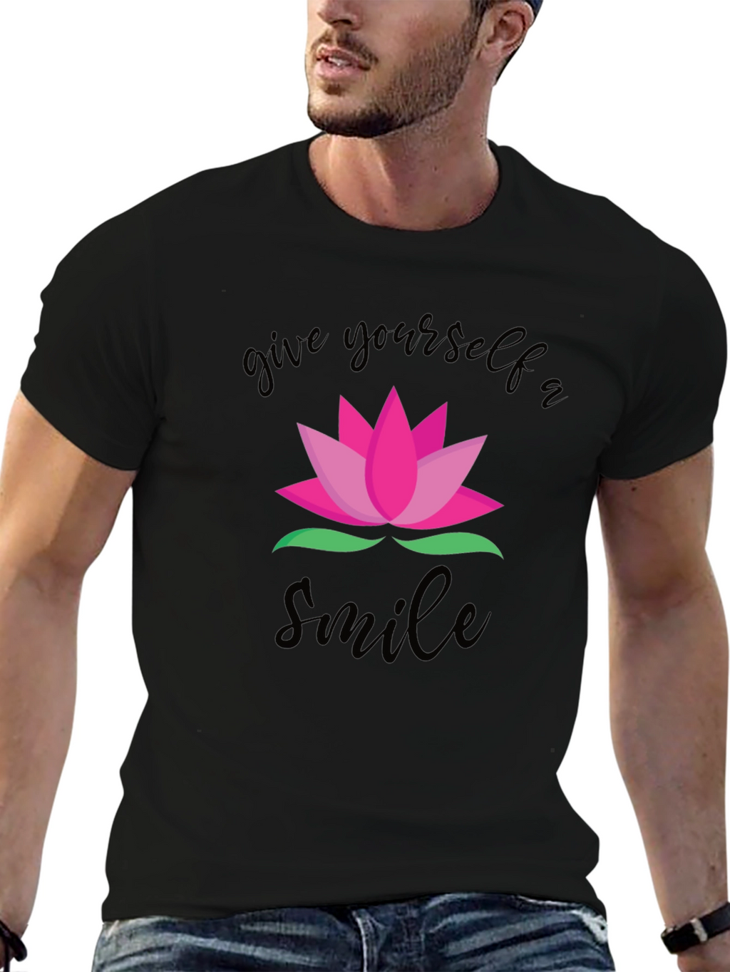 Lotus Flower T-Shirt - Give Yourself a Smile