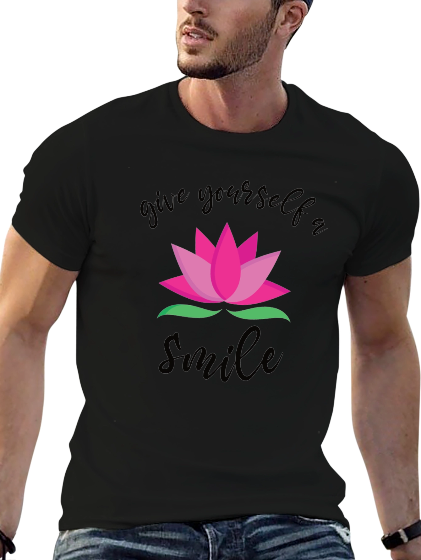 Lotus Flower T-Shirt - Give Yourself a Smile