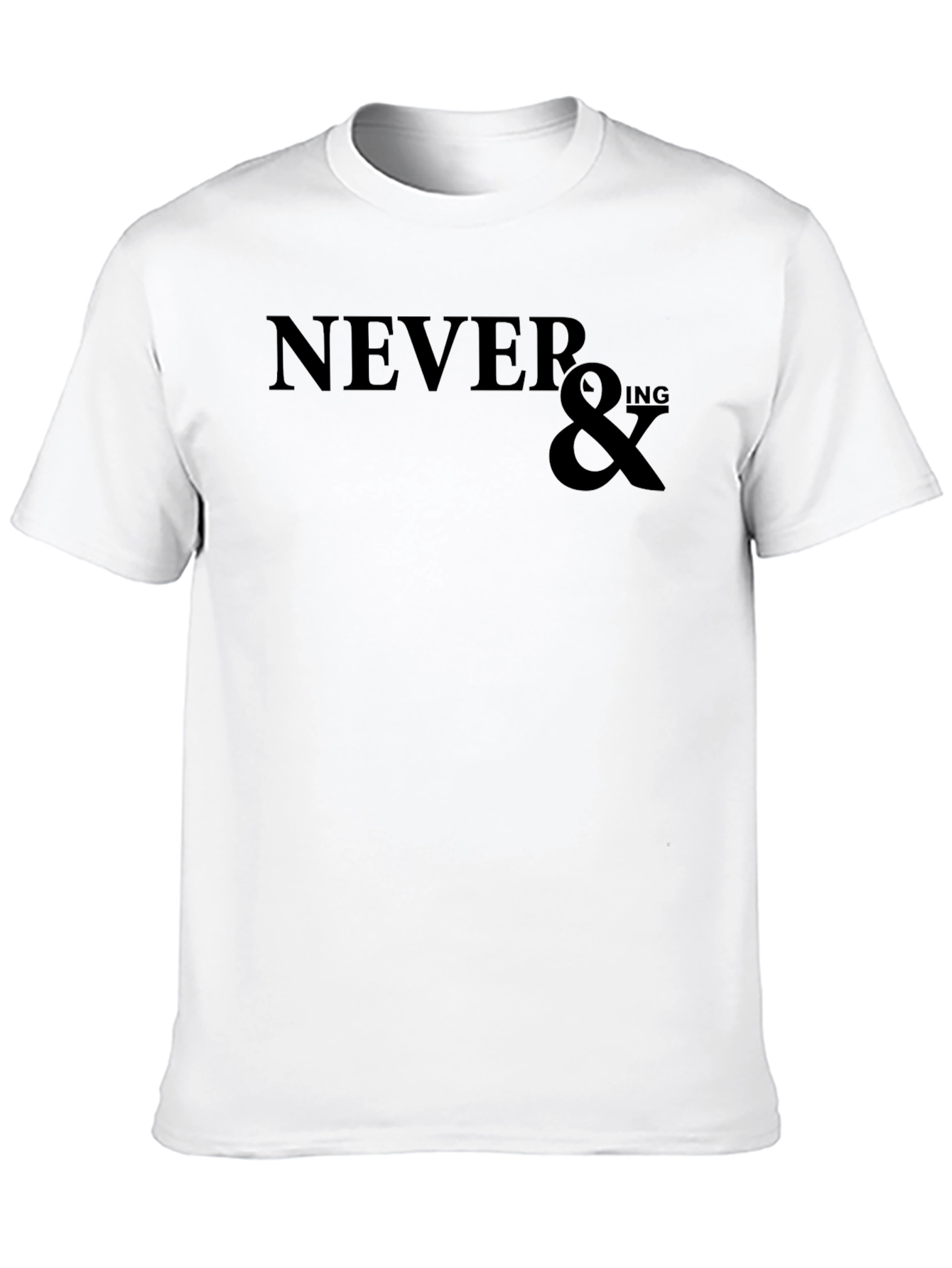Never &ing T-Shirt - Classic Black Tee