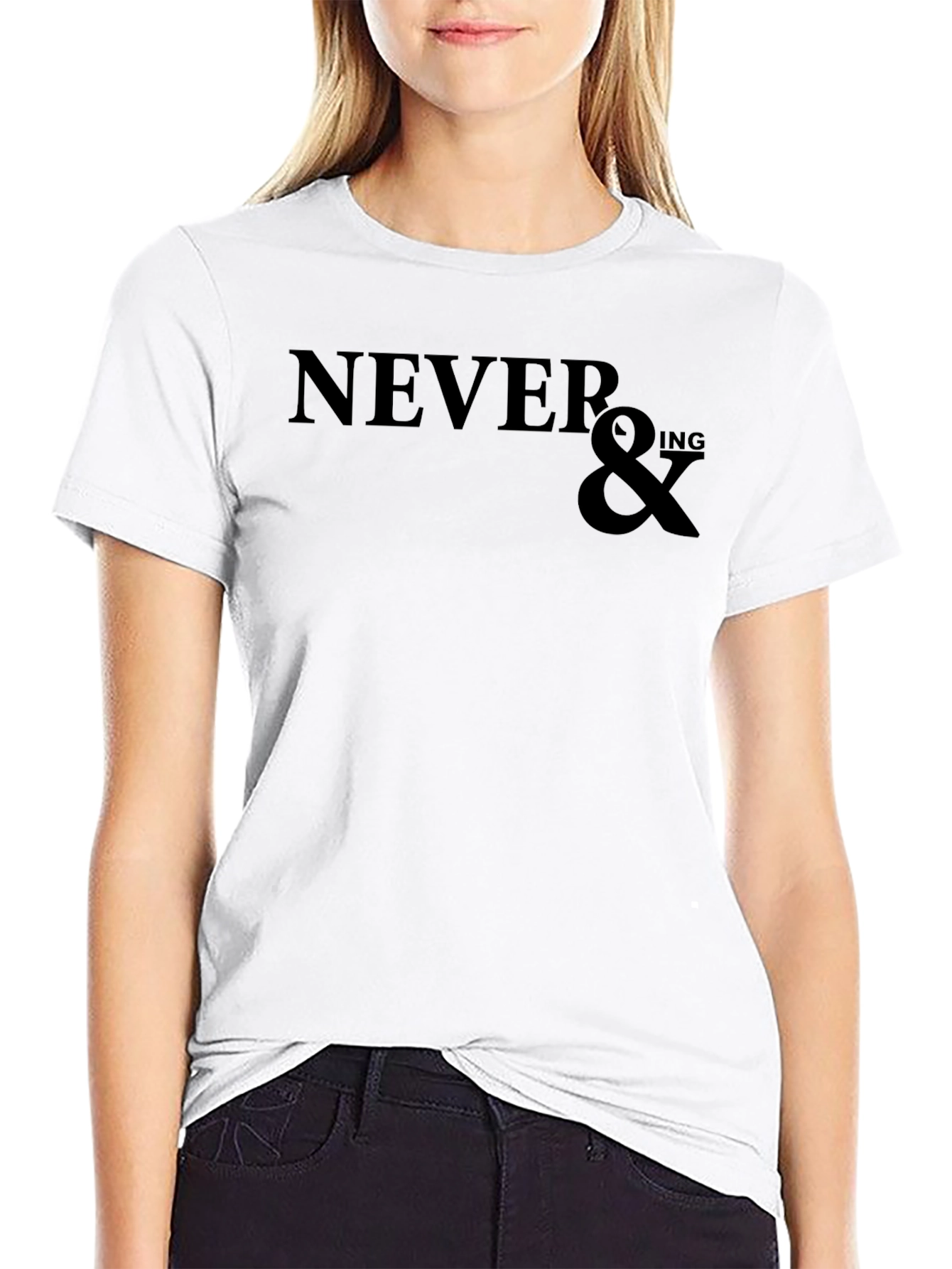 Never &ing T-Shirt - Classic Black Tee
