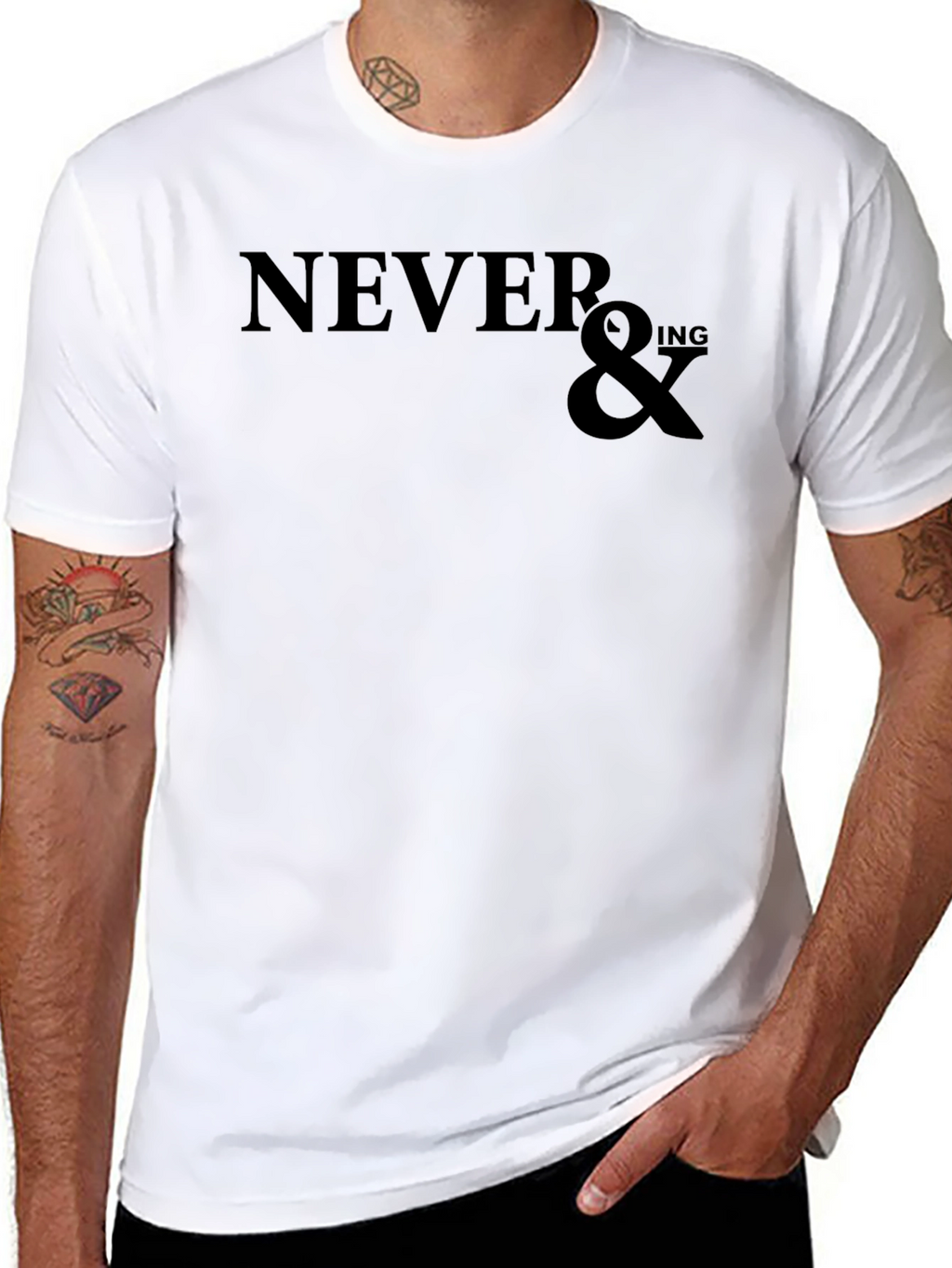 Never &ing T-Shirt - Classic Black Tee