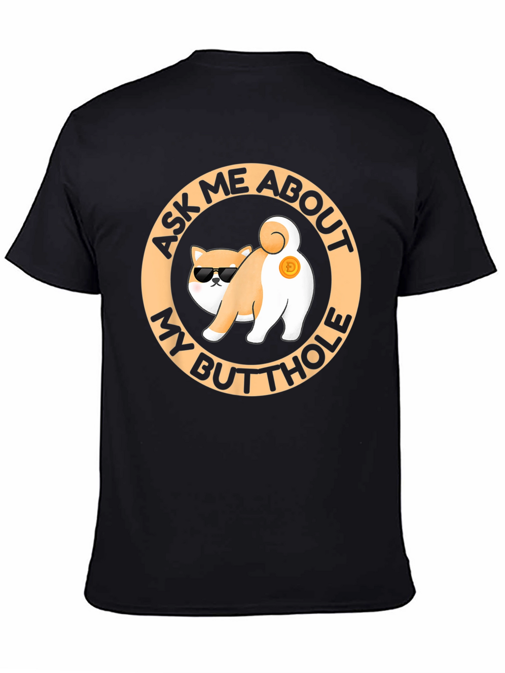 Funny Doge Crypto Butt T-Shirt