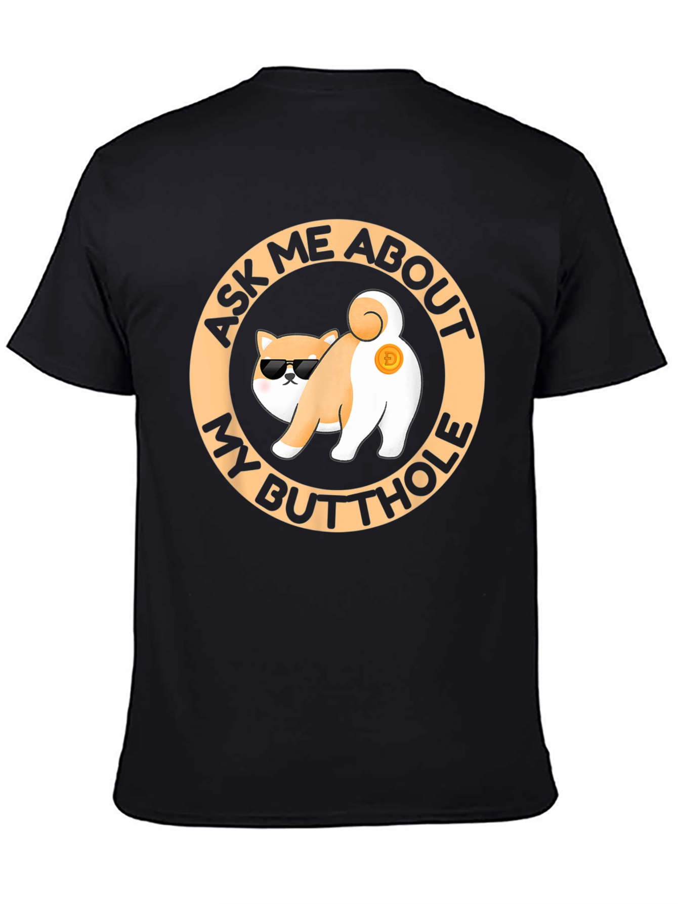 Funny Doge Crypto Butt T-Shirt