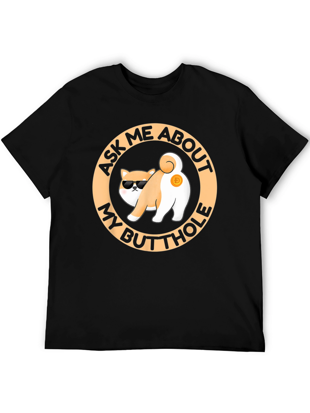Funny Doge Crypto Butt T-Shirt