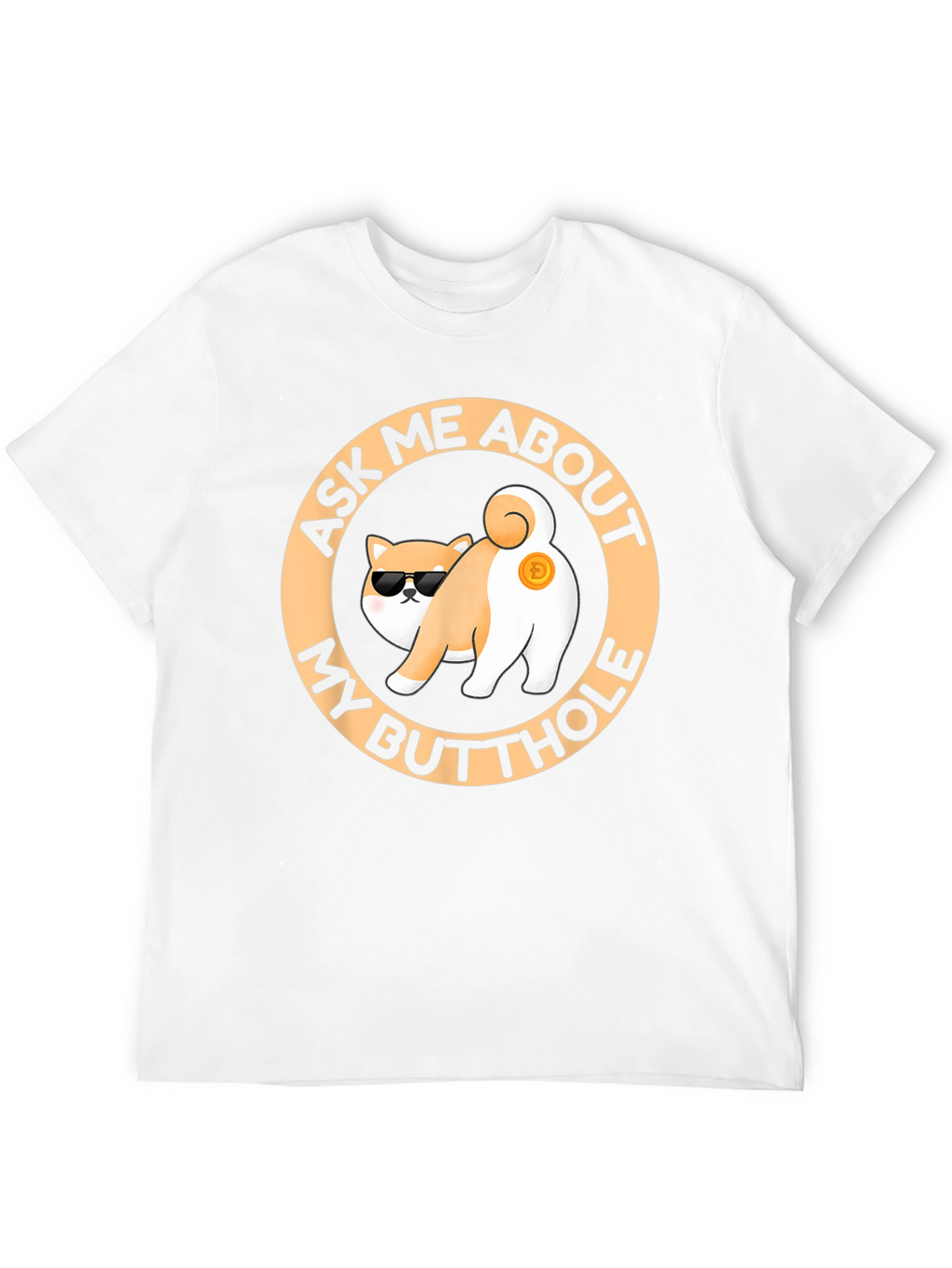Funny Doge Crypto Butt T-Shirt