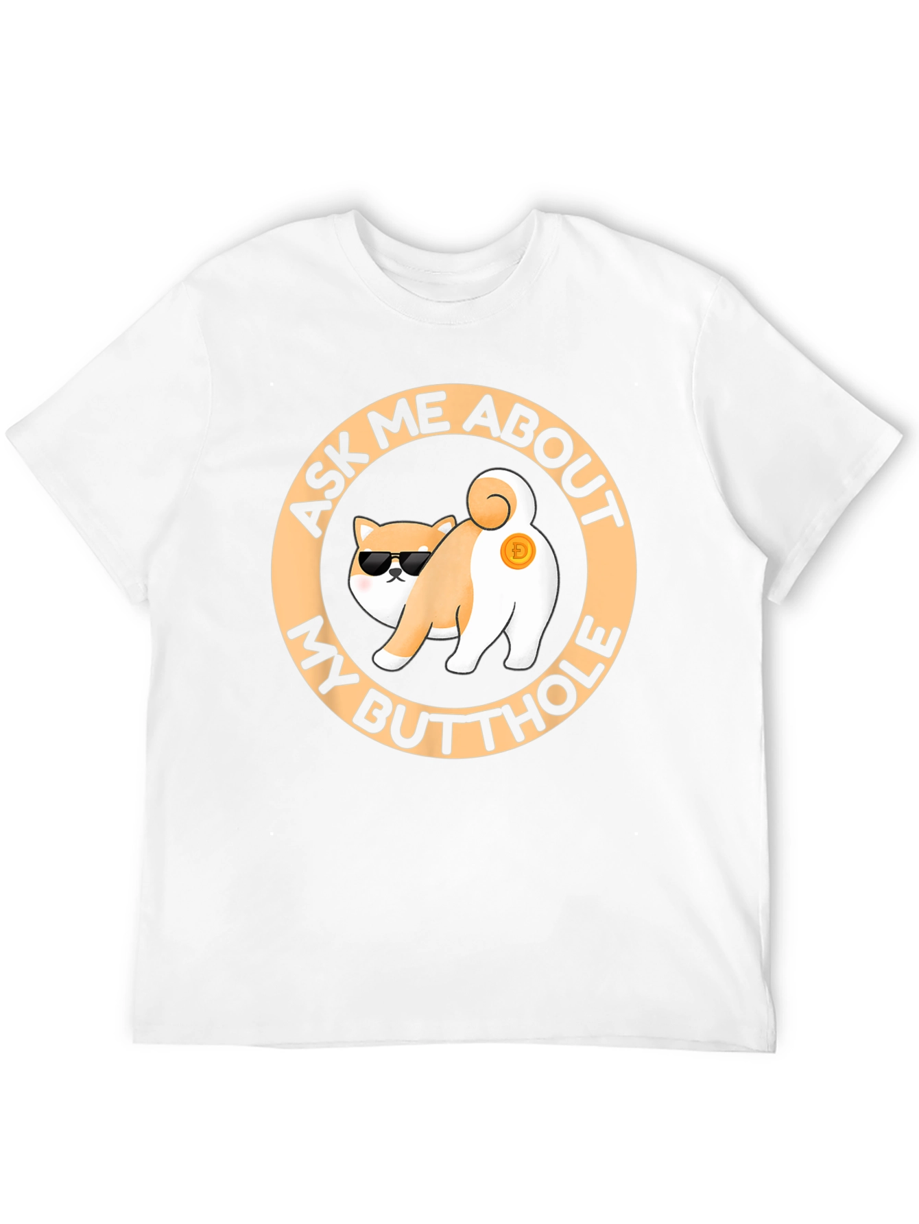 Funny Doge Crypto Butt T-Shirt