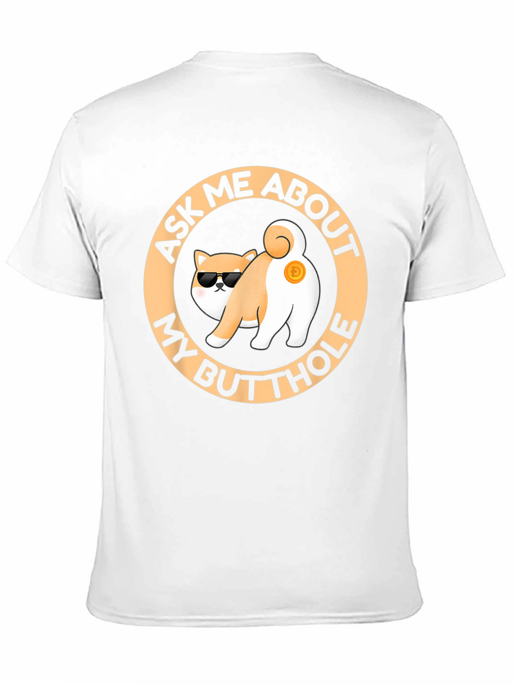 Funny Doge Crypto Butt T-Shirt
