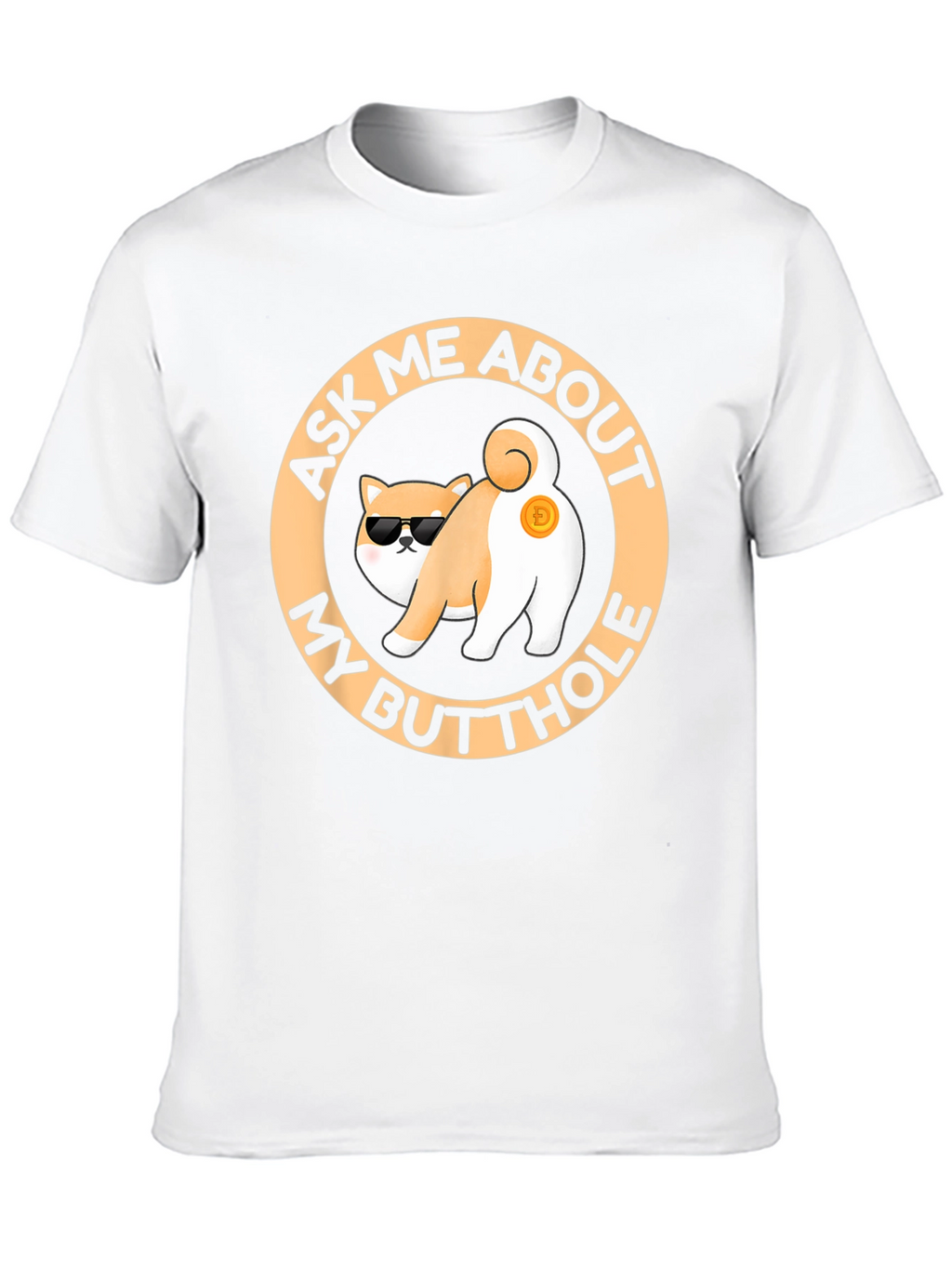 Funny Doge Crypto Butt T-Shirt