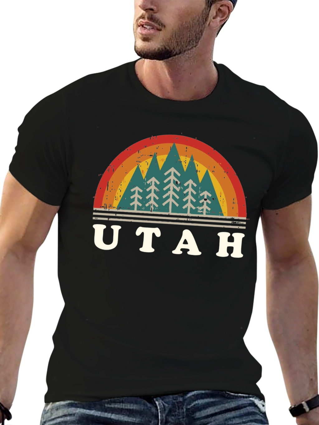 Retro Utah Trees T-Shirt