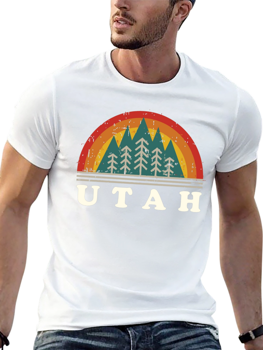Retro Utah Trees T-Shirt