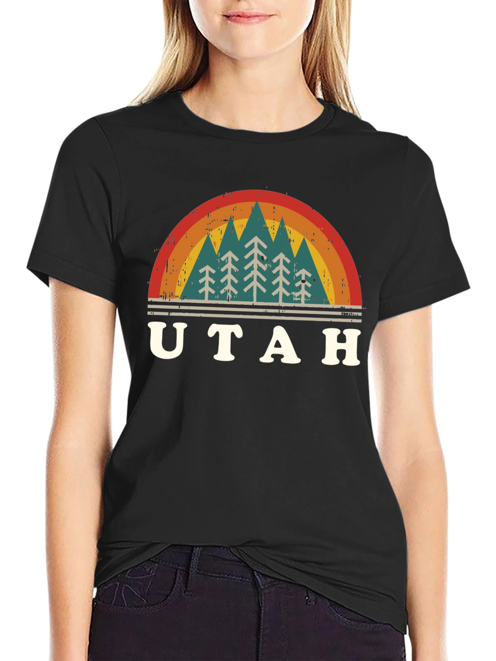 Retro Utah Trees T-Shirt