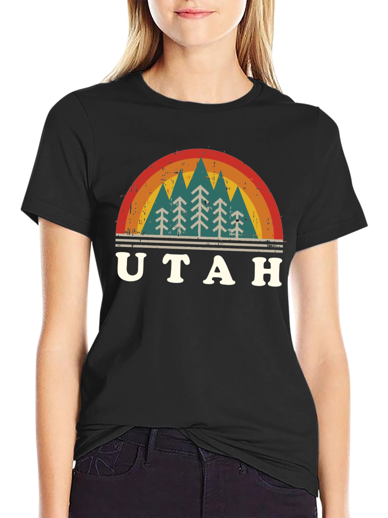 Retro Utah Trees T-Shirt