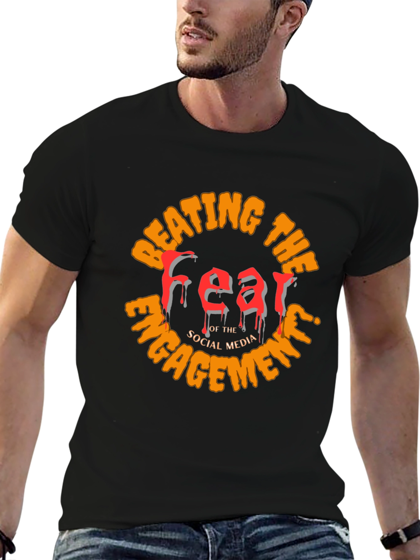 Beating The Fear T-Shirt - Social Media Engagement Tee