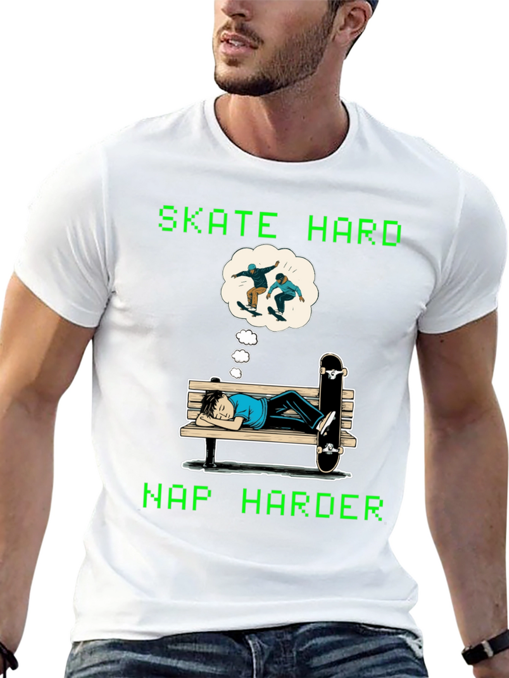 Skate Hard Nap Harder Graphic Tee