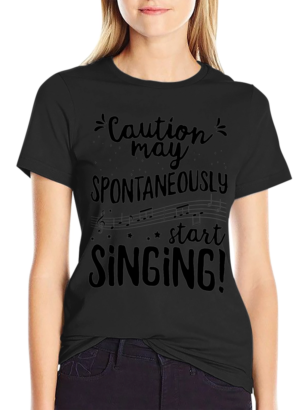 Caution May Spontaneously Start Singing T-Shirt