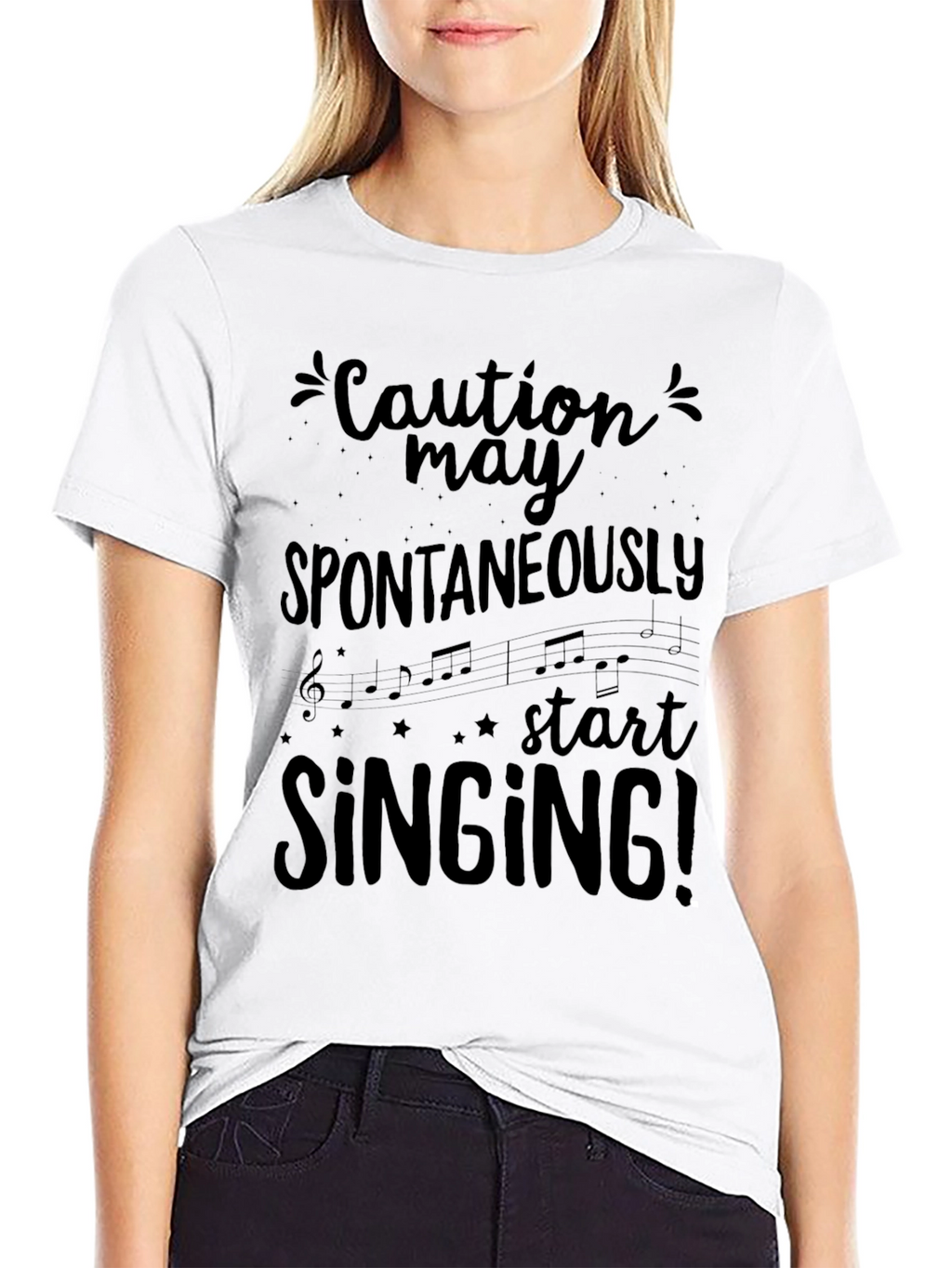 Caution May Spontaneously Start Singing T-Shirt