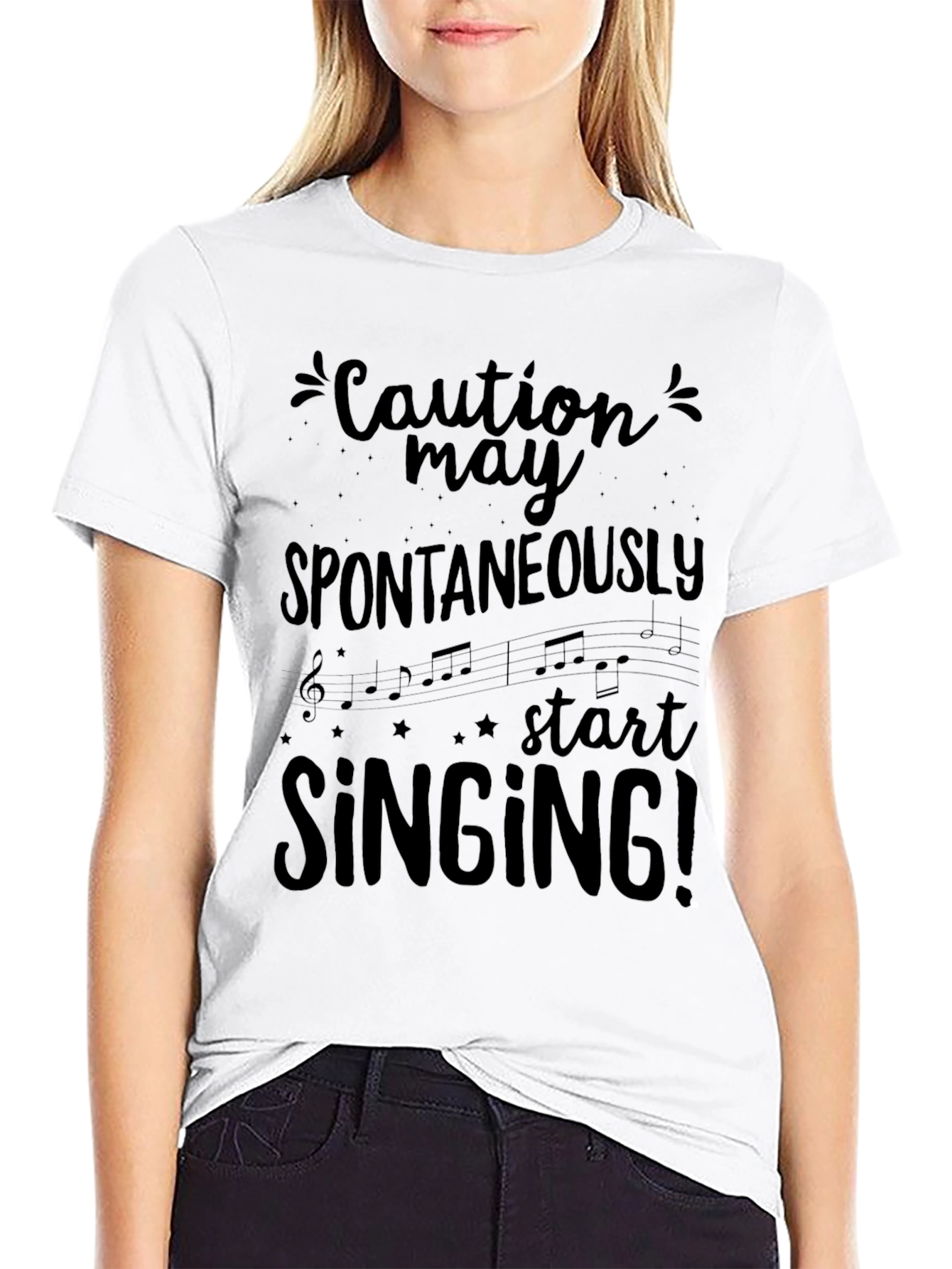 Caution May Spontaneously Start Singing T-Shirt