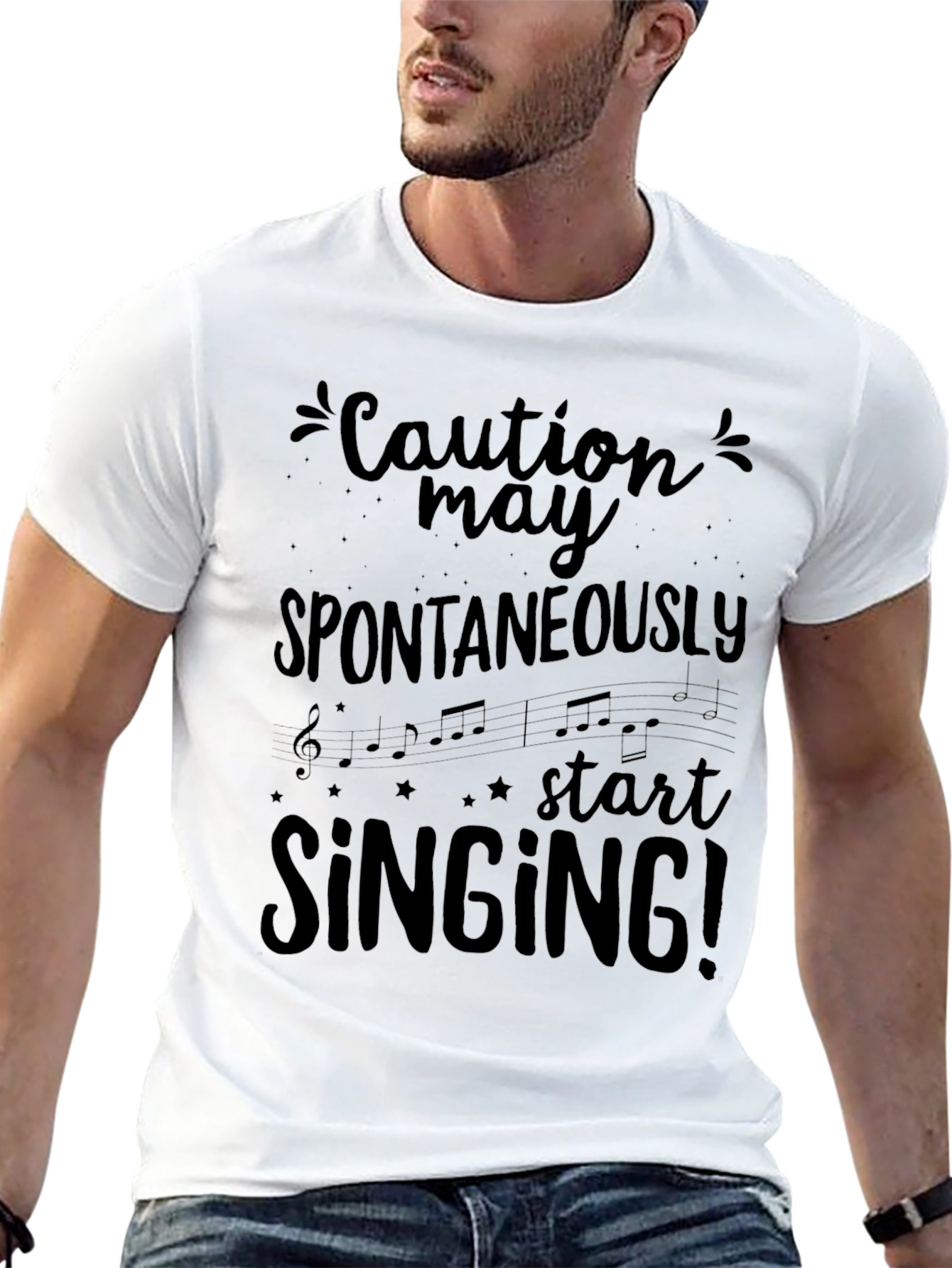 Caution May Spontaneously Start Singing T-Shirt