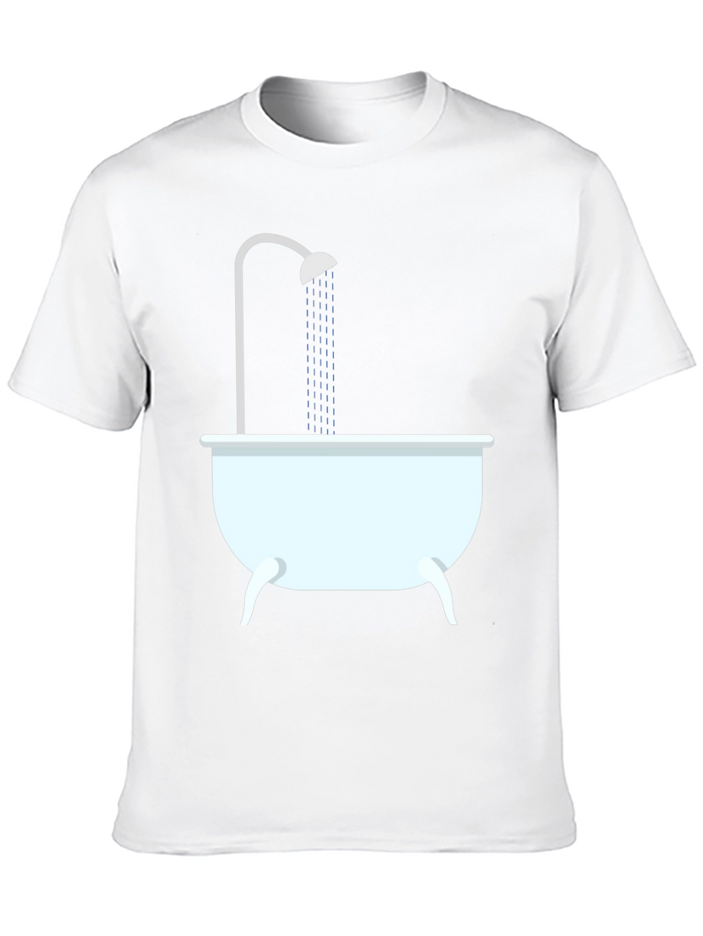 Shower Time Graphic Tee - Black Cotton T-Shirt