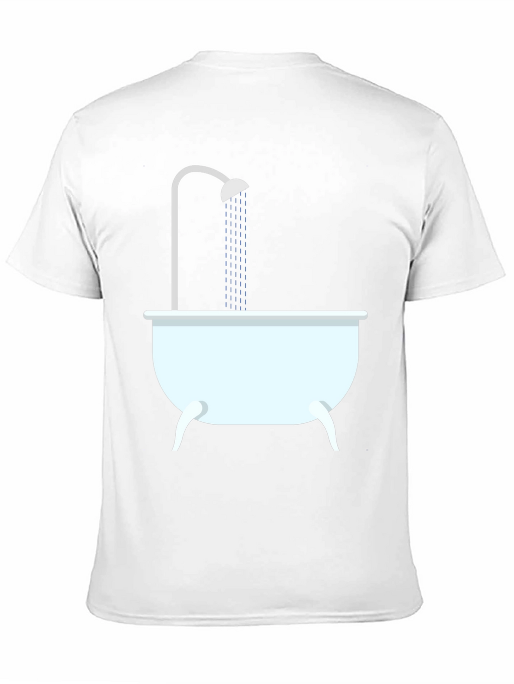 Shower Time Graphic Tee - Black Cotton T-Shirt