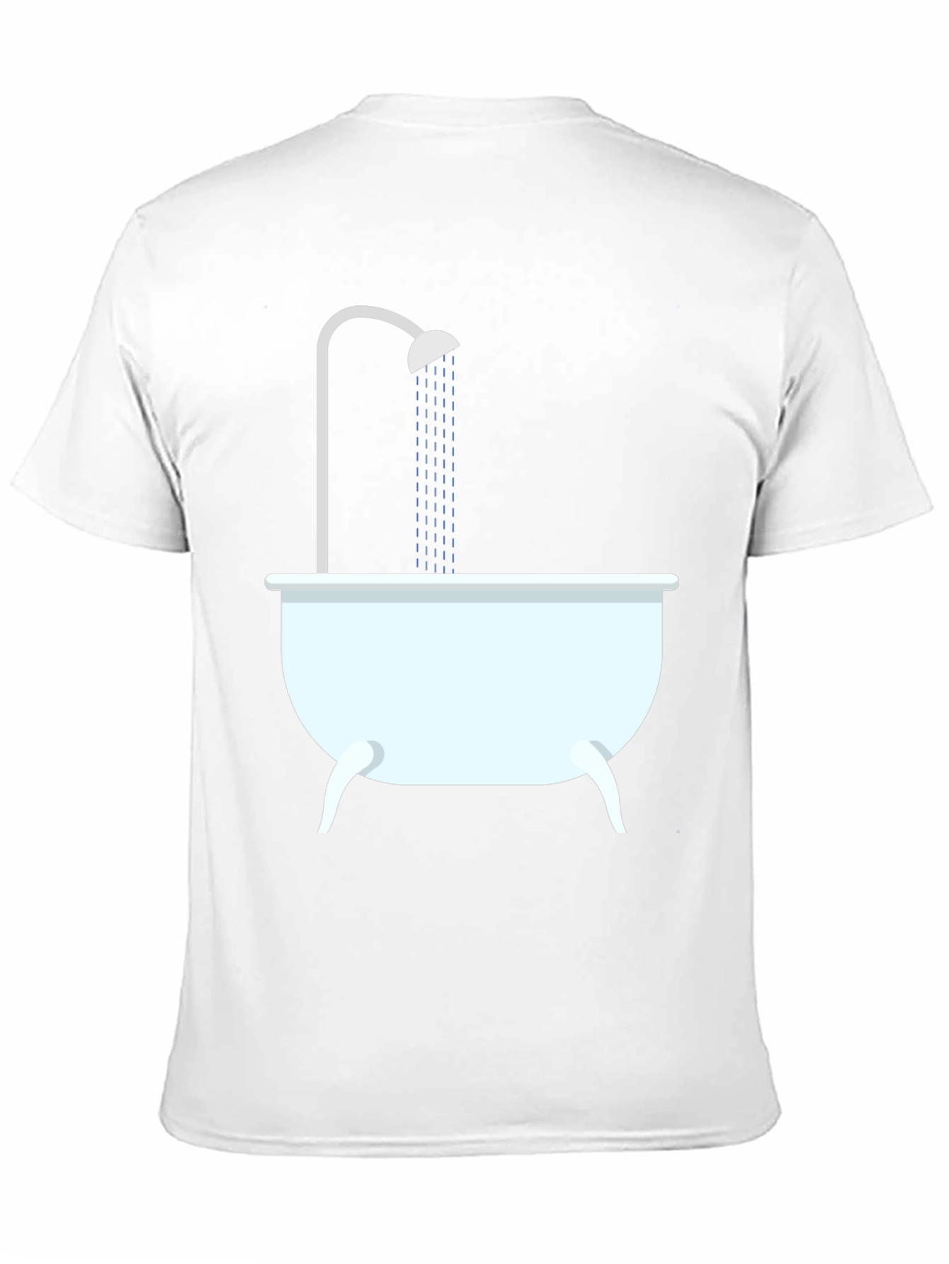 Shower Time Graphic Tee - Black Cotton T-Shirt