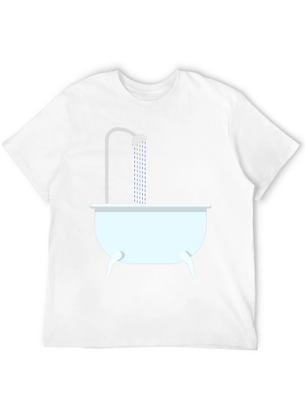 Shower Time Graphic Tee - Black Cotton T-Shirt