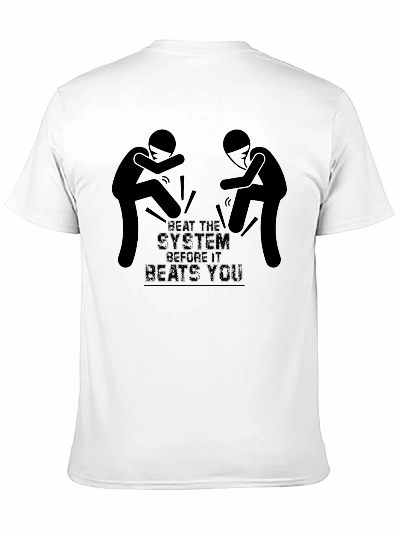 Beat the System Graphic T-Shirt - Black