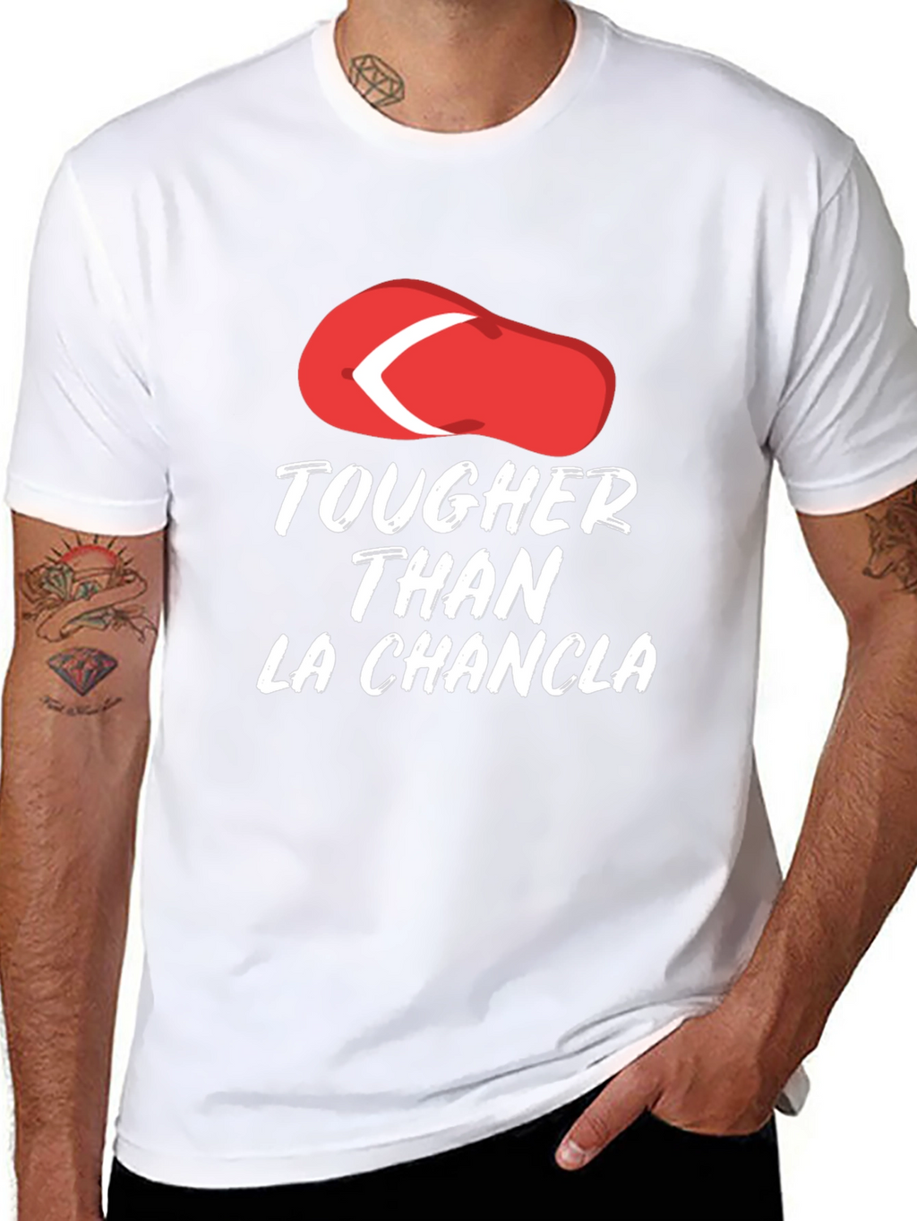 Tougher Than La Chancla Funny Graphic Tee