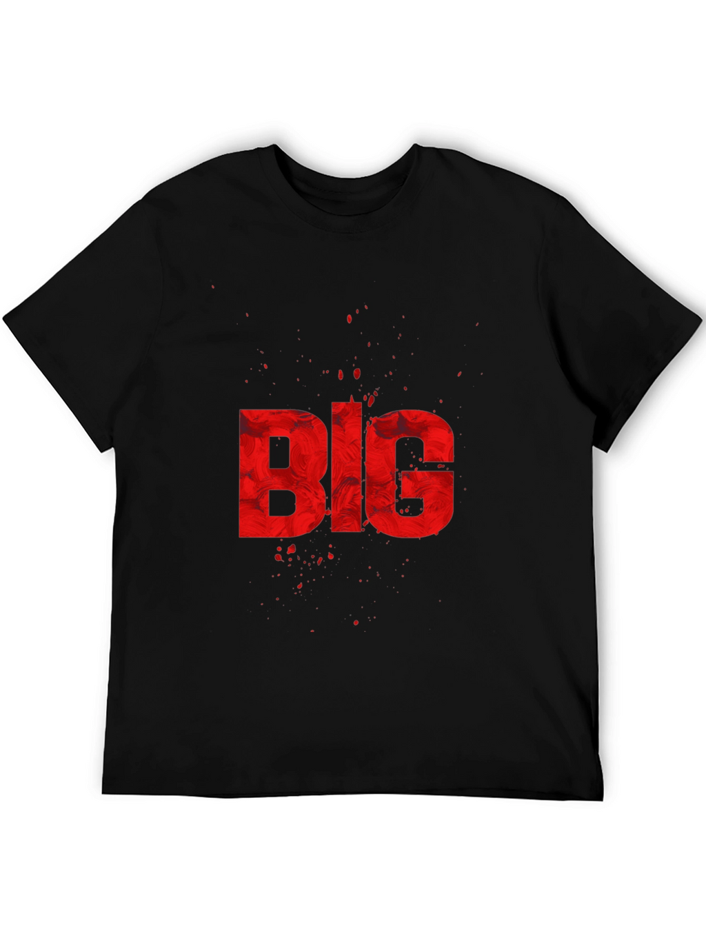 BIG Graphic Print Black T-Shirt