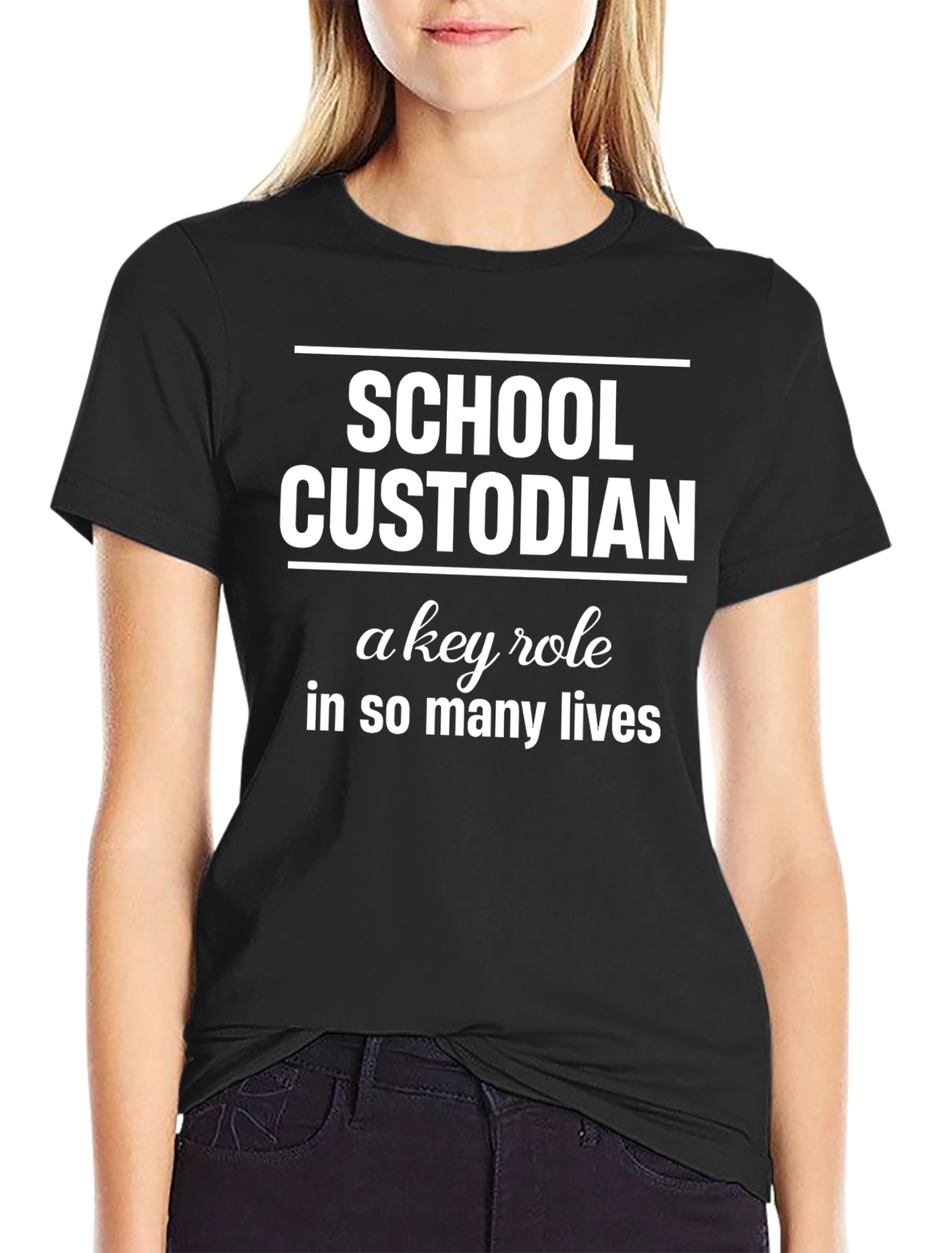School Custodian T-Shirt - Key Role Appreciation