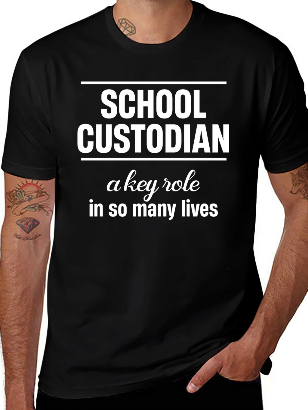 School Custodian T-Shirt - Key Role Appreciation
