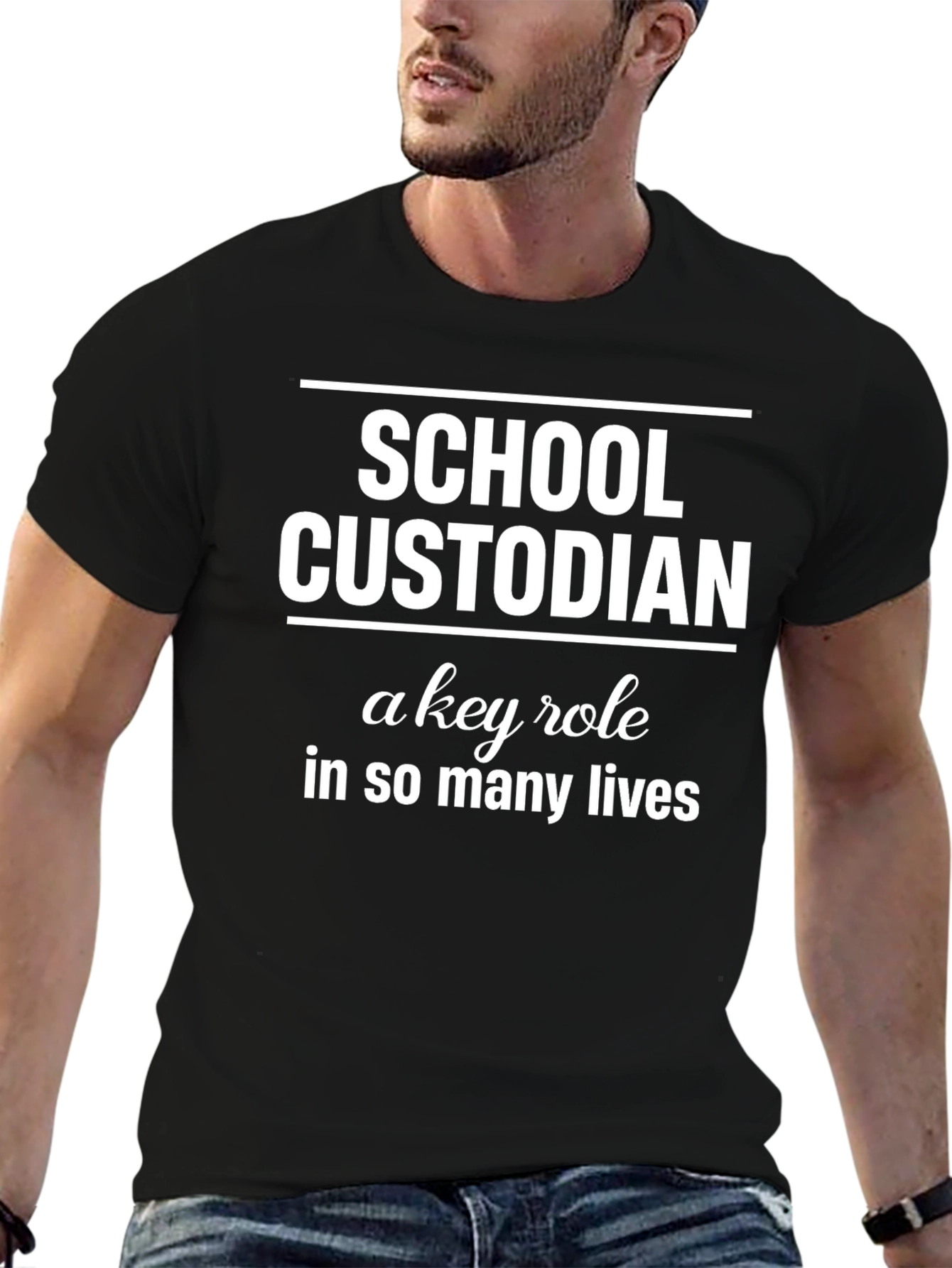 School Custodian T-Shirt - Key Role Appreciation