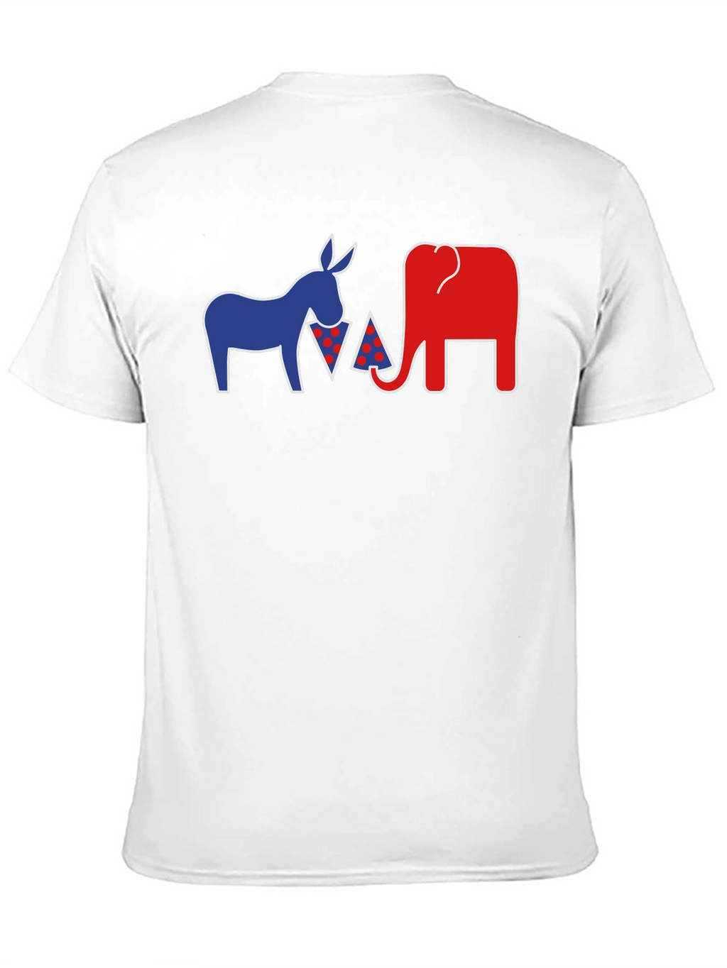 Political Party Animals Pizza Black T-Shirt