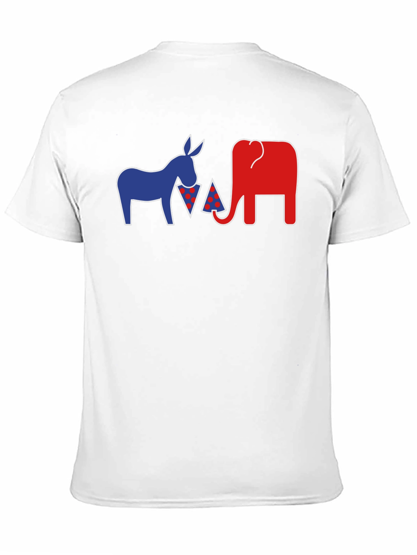Political Party Animals Pizza Black T-Shirt