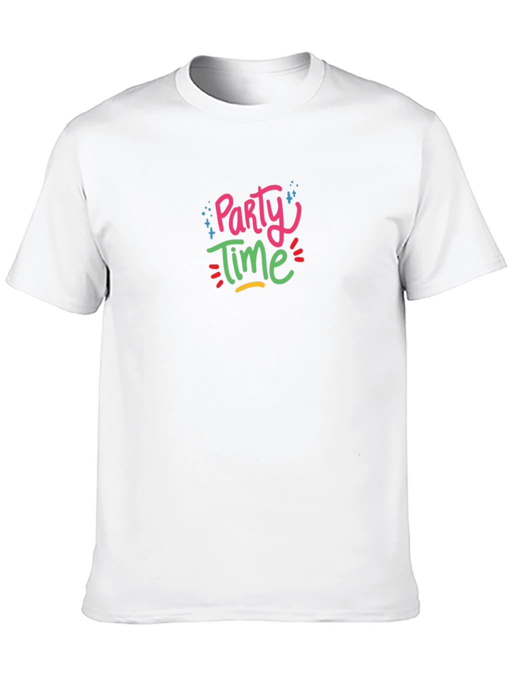 Party Time Graphic Black T-Shirt