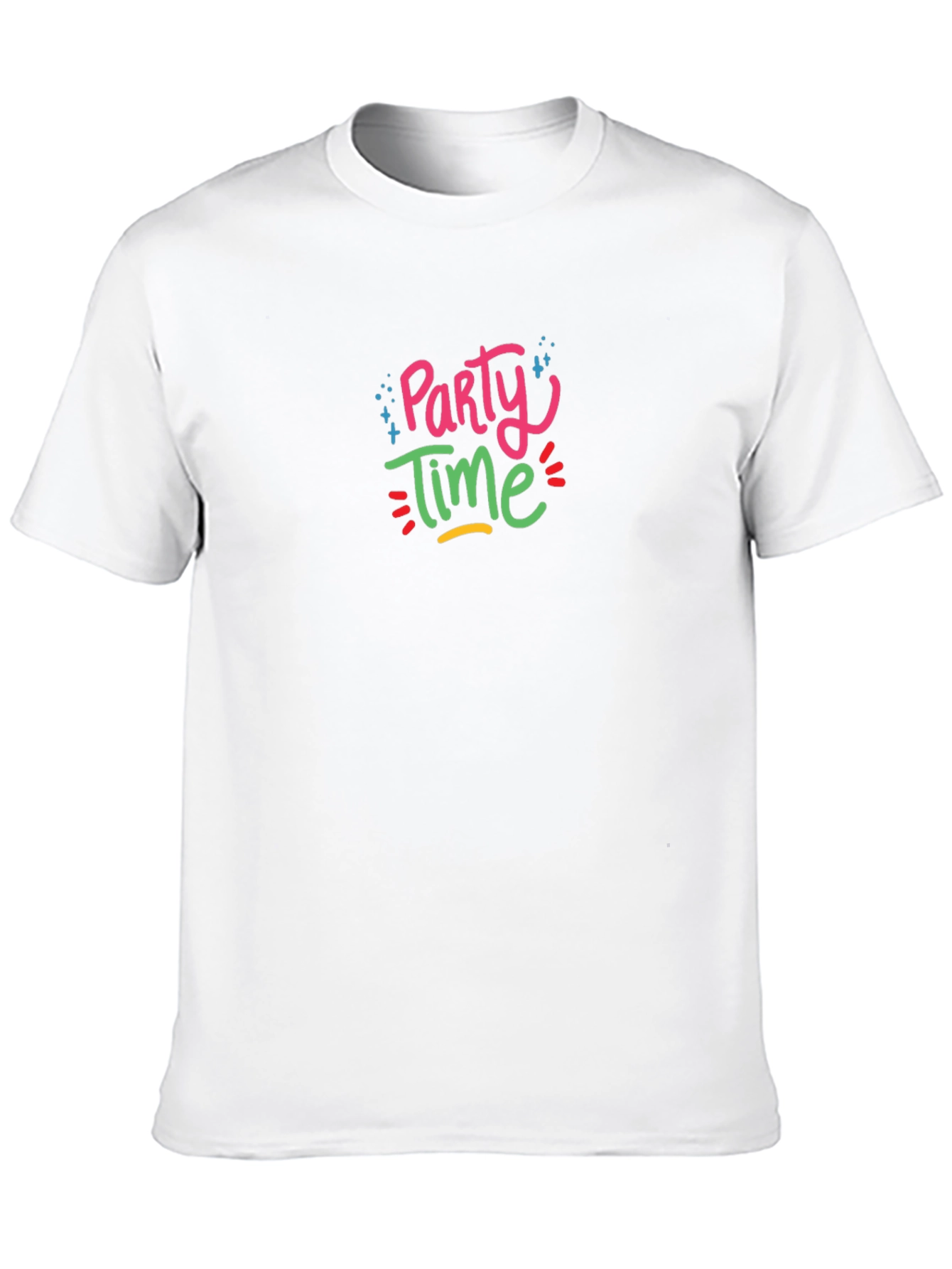 Party Time Graphic Black T-Shirt