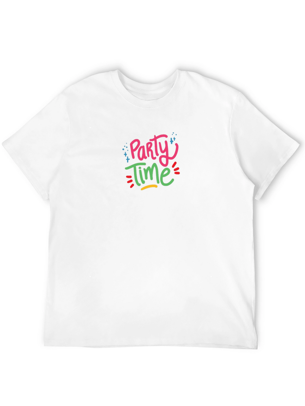 Party Time Graphic Black T-Shirt
